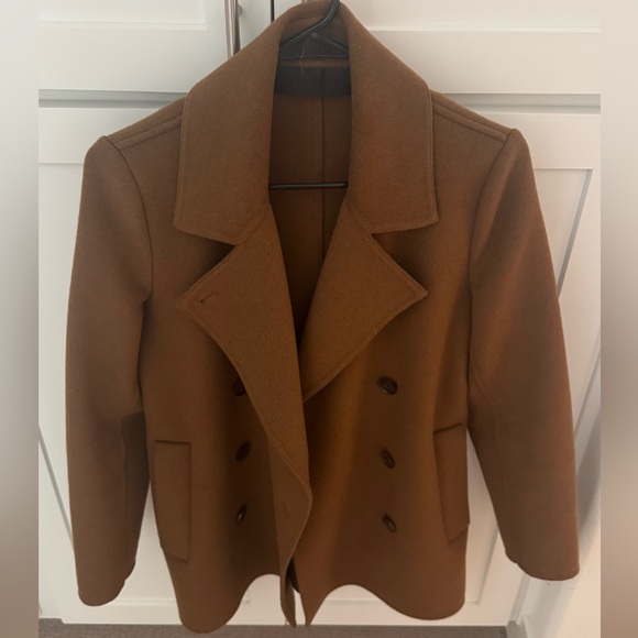 Jenni Kayne Tan Pea Coat - Picture 1 of 7